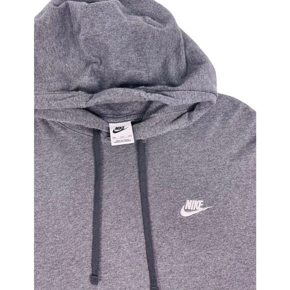 Nike Sweatshirt Adult XXL Gray Hoodie Jersey Sweater Pullover Swoosh Mens - Picture 2 of 6